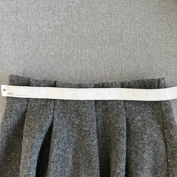 SOLD Oak + Fort Pleated Skirt in Grey - Picture 4 of 11